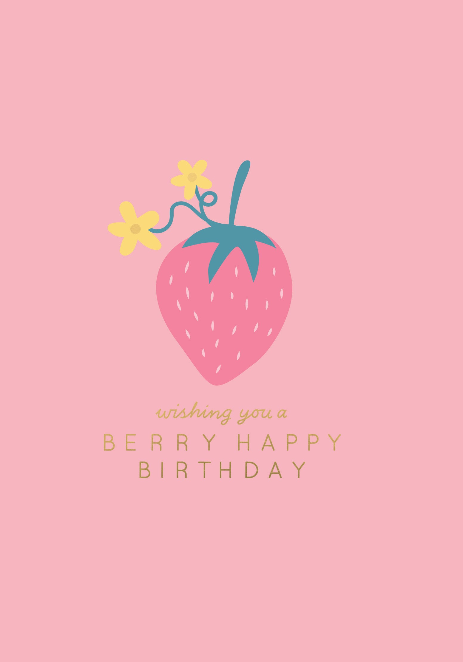 Greeting Card Good Vibes - Berry Happy